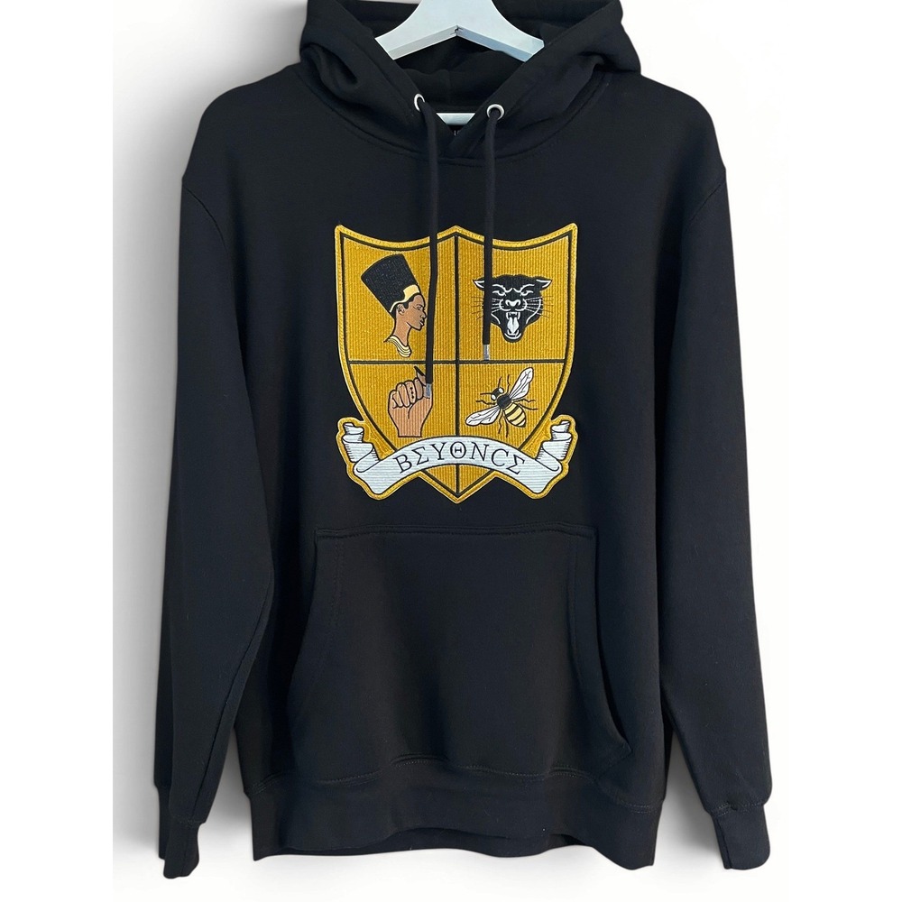 Beyonce Homecoming Coachella Crest Patch Hoodie Black Official Merch Medium